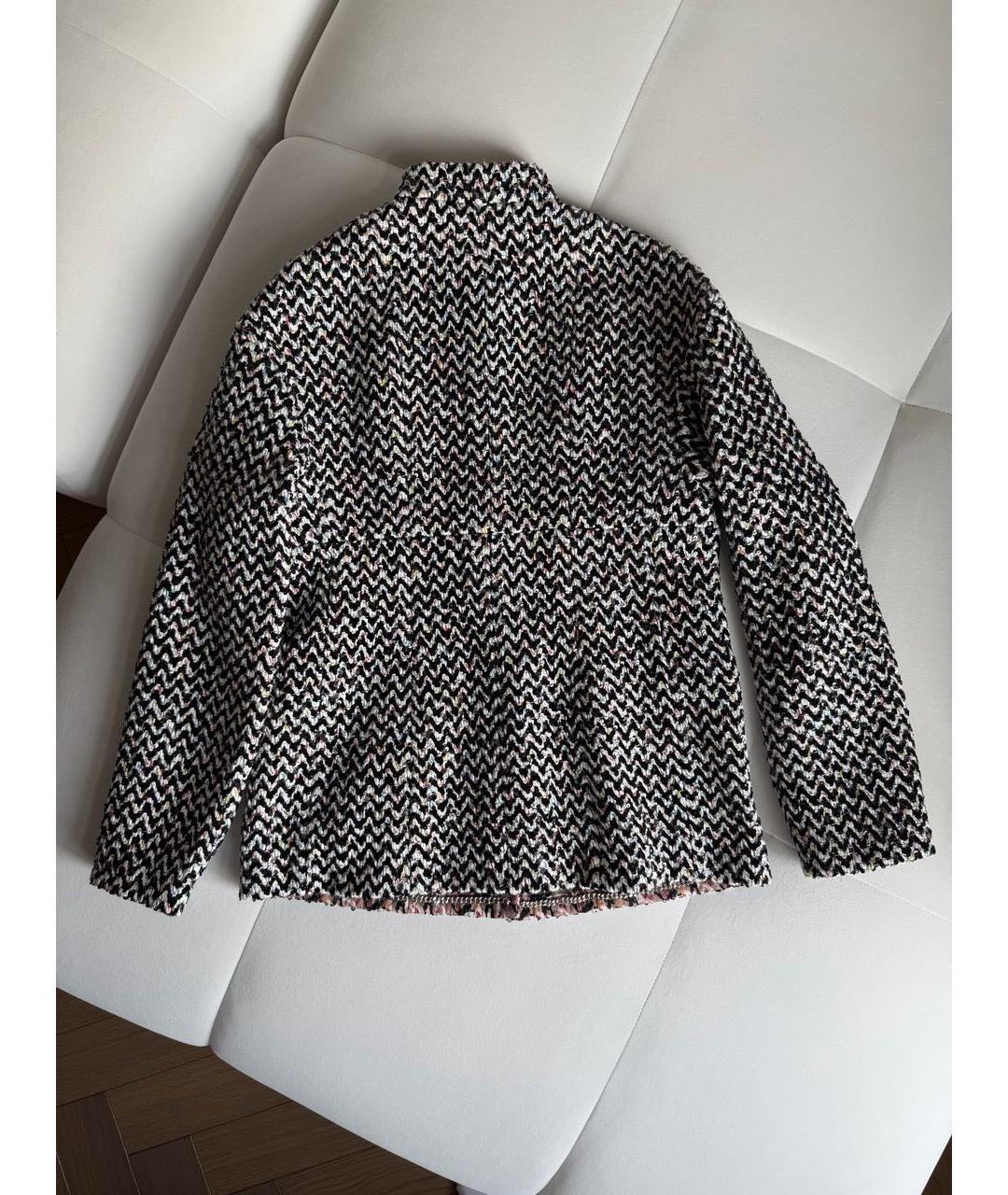 CHANEL Мульти твидовый жакет/пиджак, фото 6