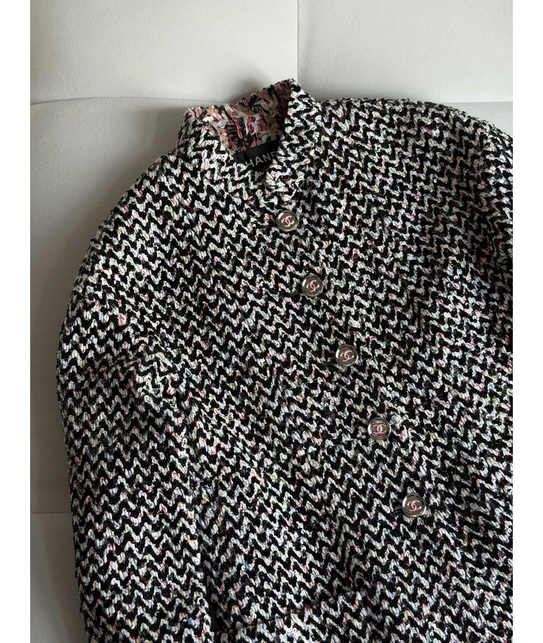 CHANEL Мульти твидовый жакет/пиджак, фото 3