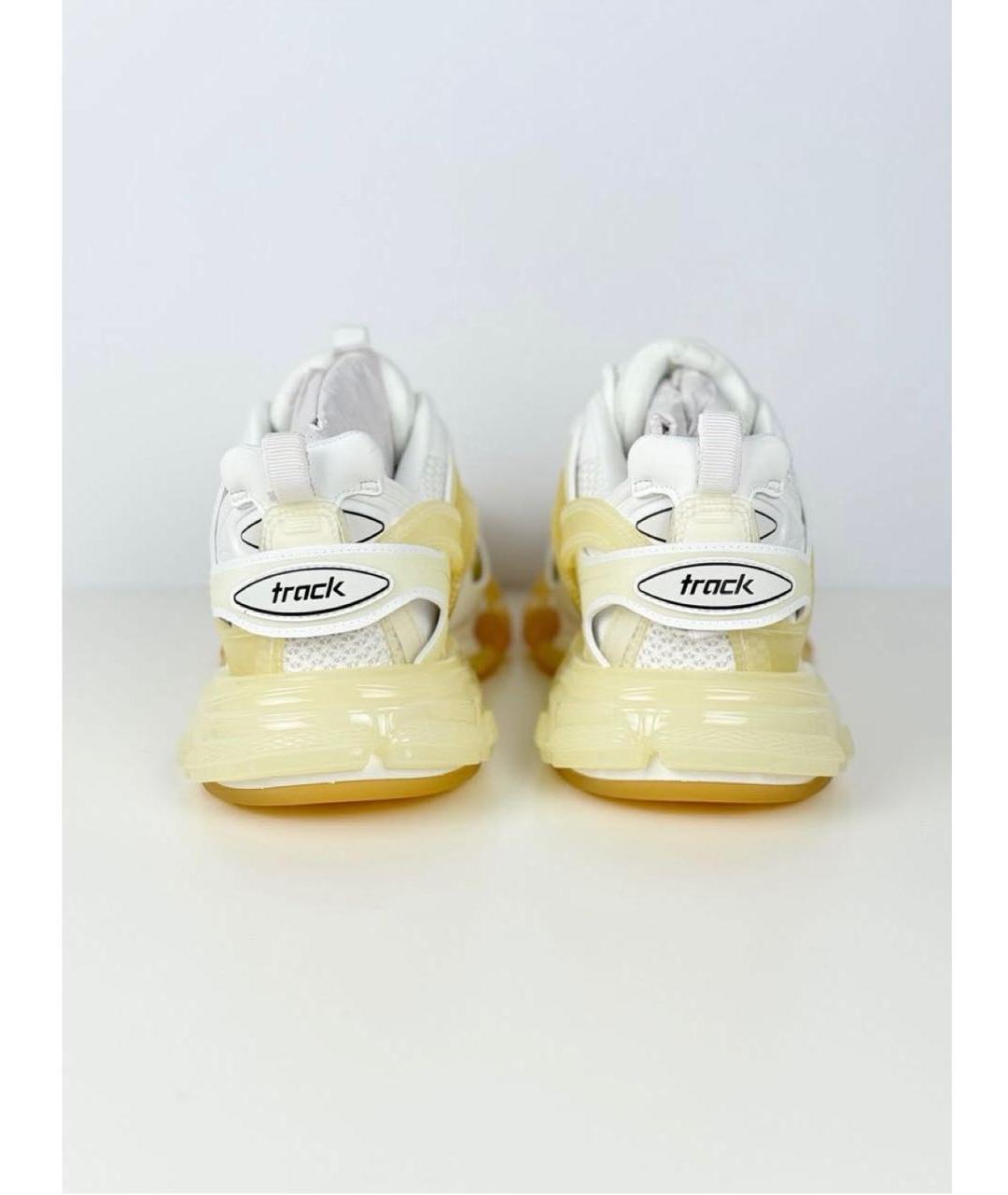 BALENCIAGA Белые текстильные низкие кроссовки / кеды, фото 3