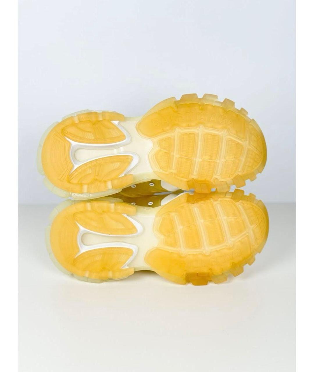 BALENCIAGA Белые текстильные низкие кроссовки / кеды, фото 6