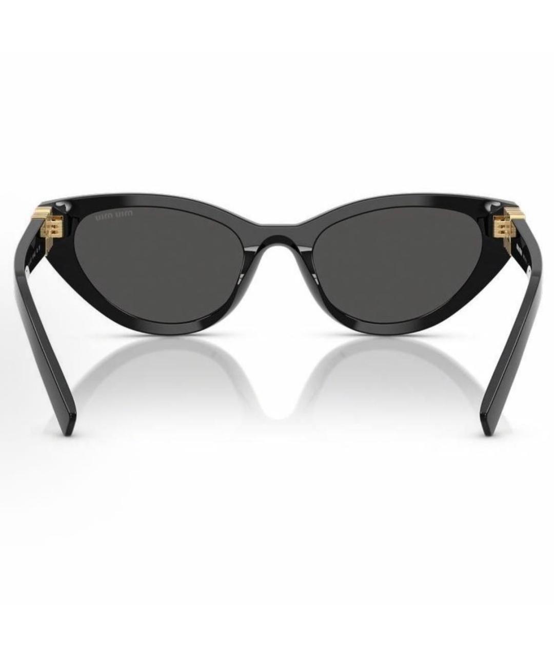 MIU MIU Черные пластиковые солнцезащитные очки, фото 4