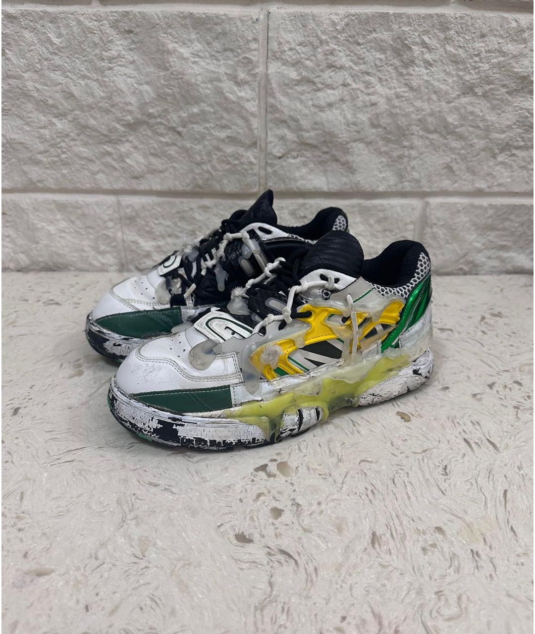 MAISON MARGIELA Белые кожаные кроссовки, фото 2