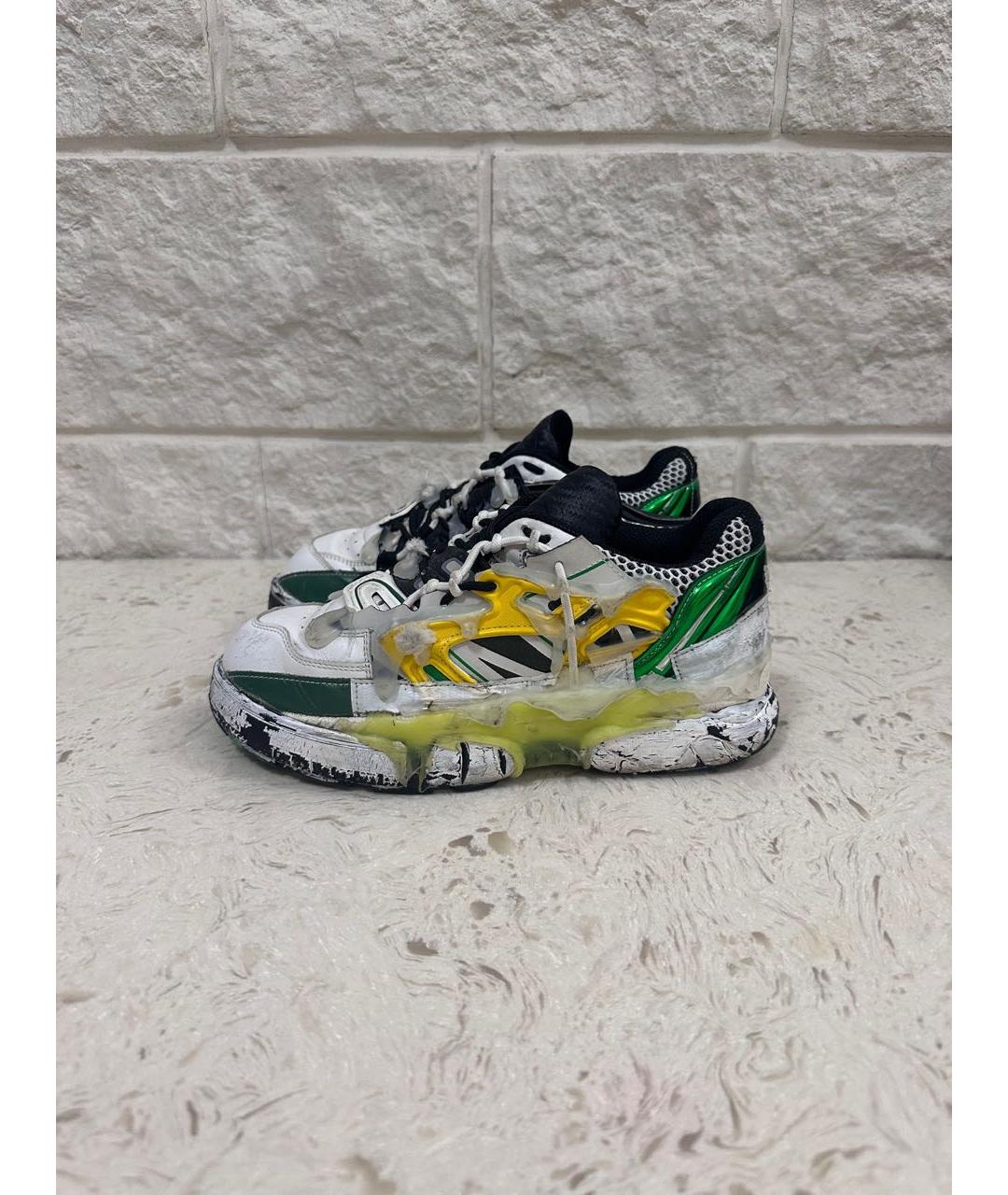 MAISON MARGIELA Белые кожаные кроссовки, фото 7