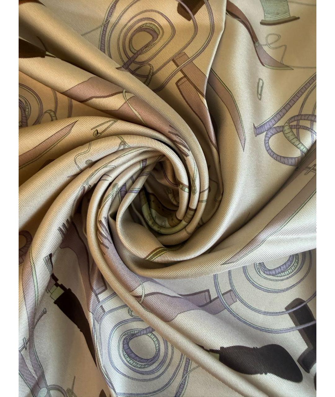 FENDI Мульти шелковый платок, фото 3