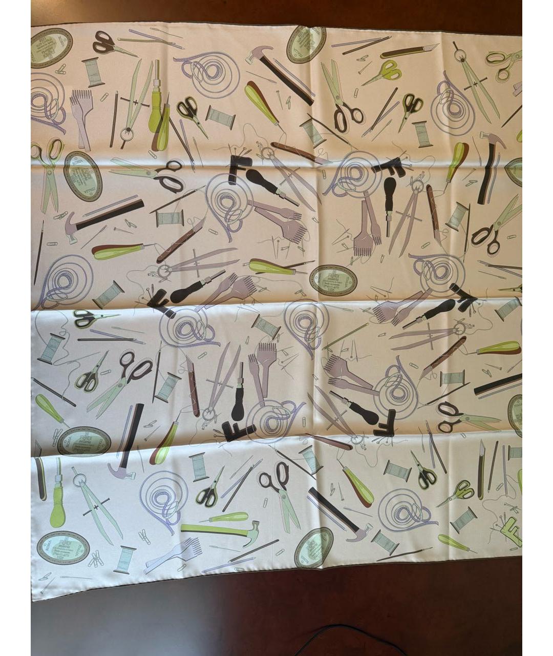 FENDI Мульти шелковый платок, фото 2