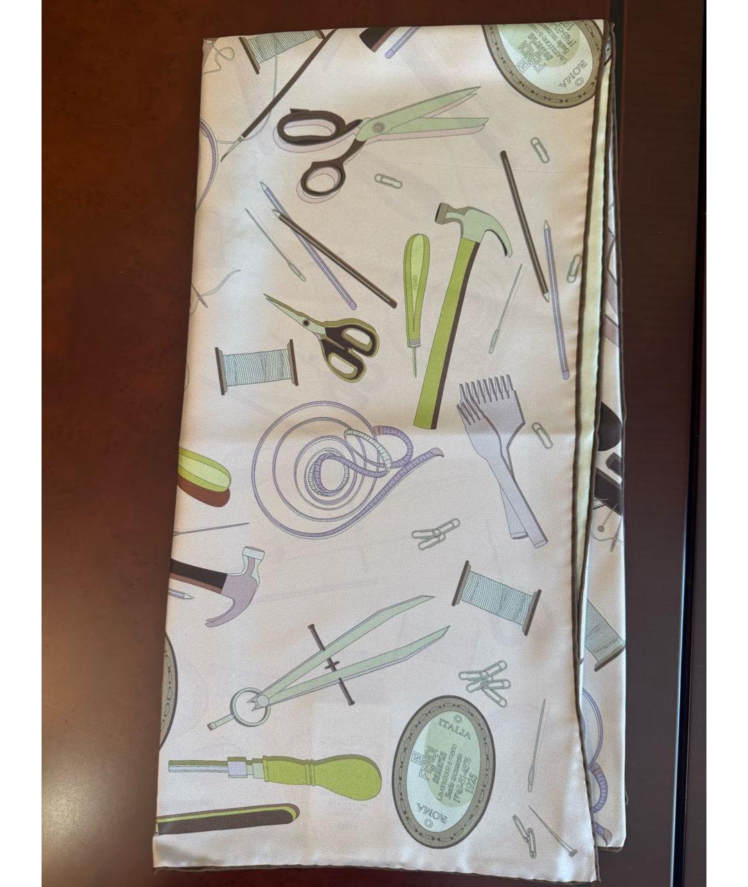 FENDI Мульти шелковый платок, фото 6