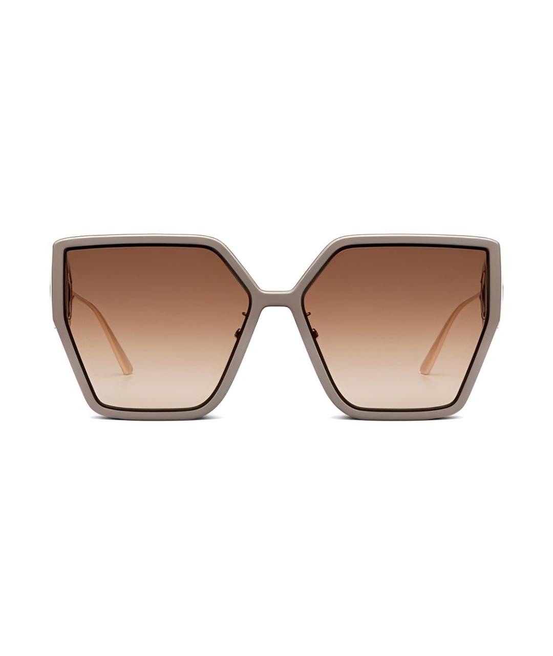 CHRISTIAN DIOR Коричневые металлические солнцезащитные очки, фото 2