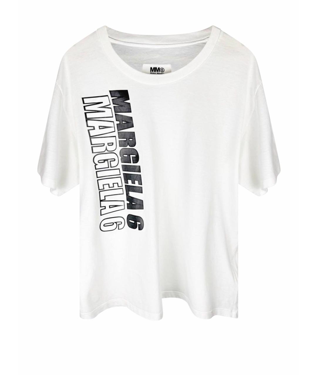MAISON MARGIELA Белая хлопковая футболка, фото 1
