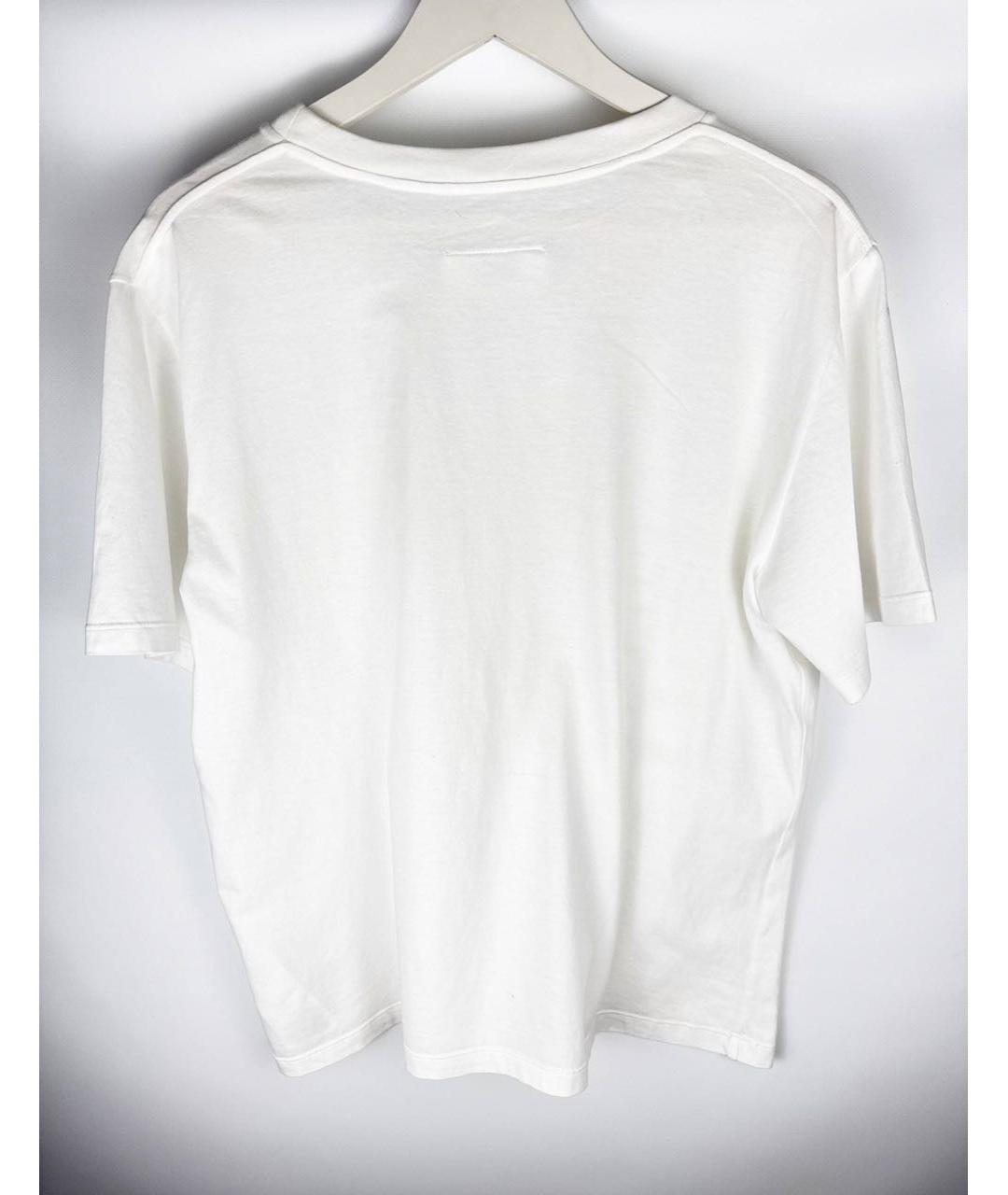 MAISON MARGIELA Белая хлопковая футболка, фото 2