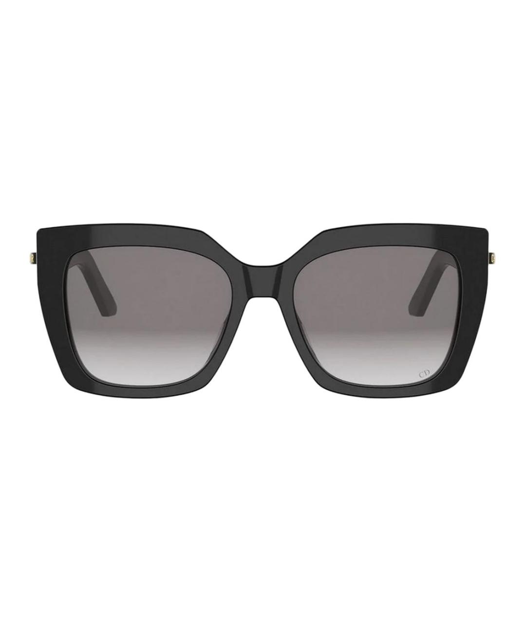 CHRISTIAN DIOR Черные пластиковые солнцезащитные очки, фото 2