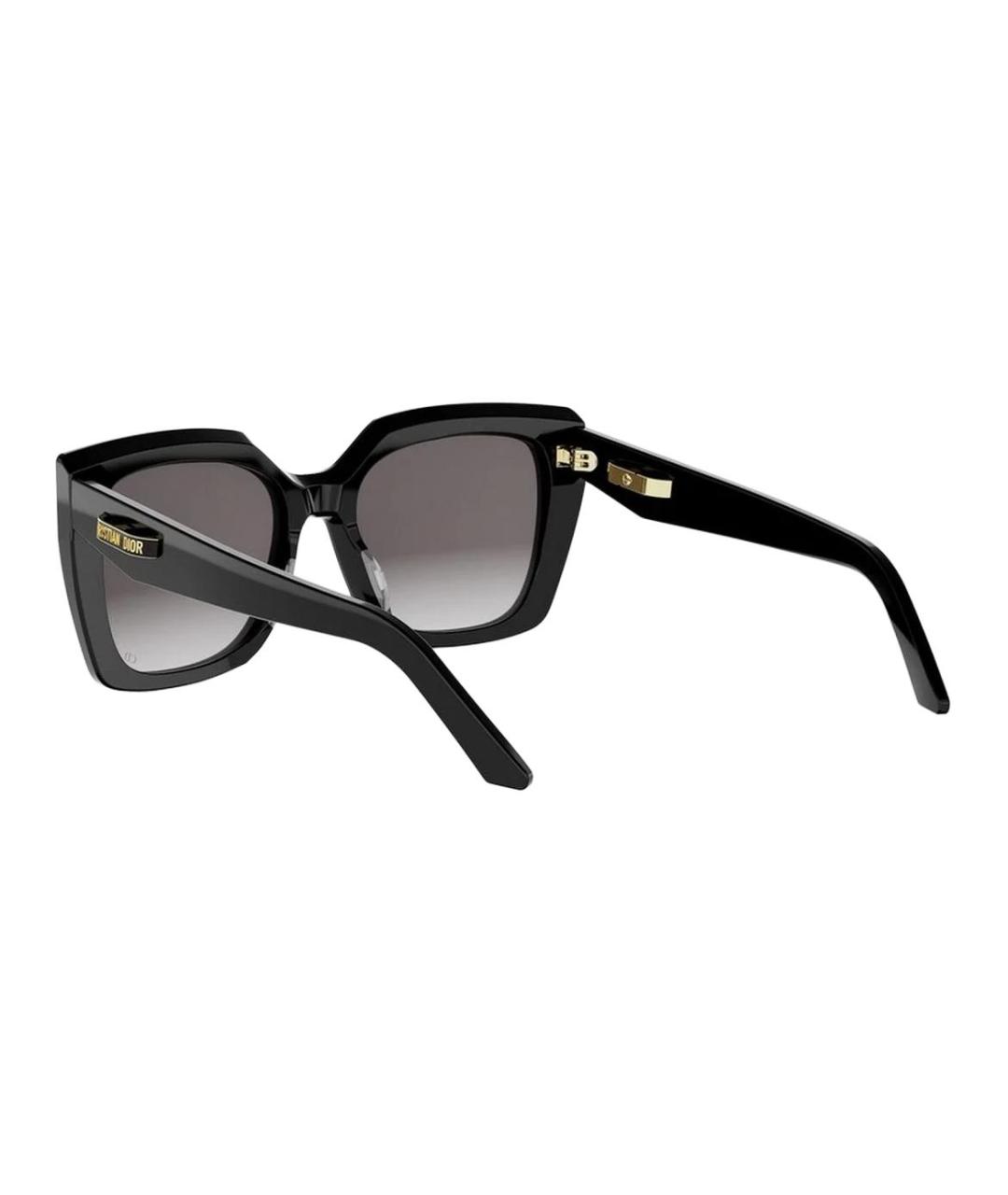 CHRISTIAN DIOR Черные пластиковые солнцезащитные очки, фото 4