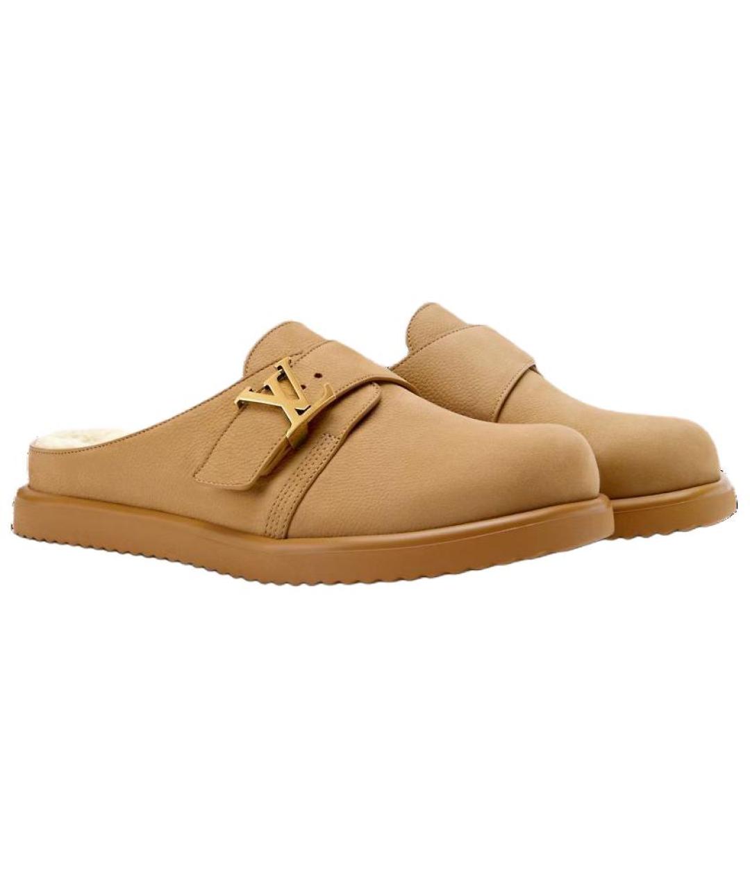 LOUIS VUITTON Бежевые сандалии, фото 3