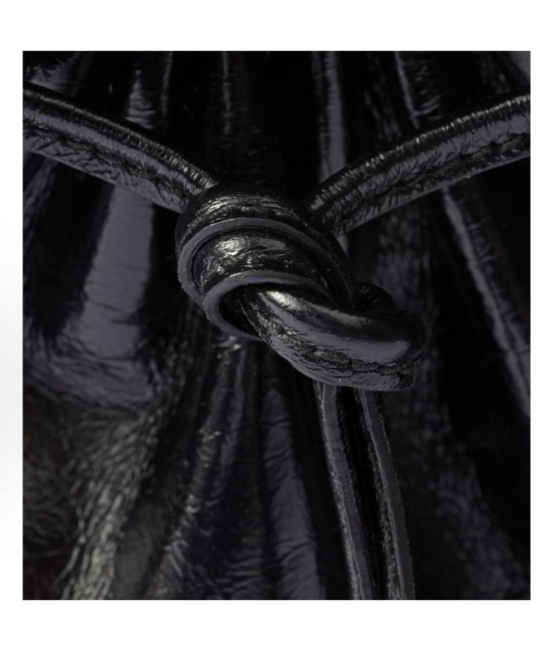 PRADA Черная сумка через плечо из лакированной кожи, фото 4