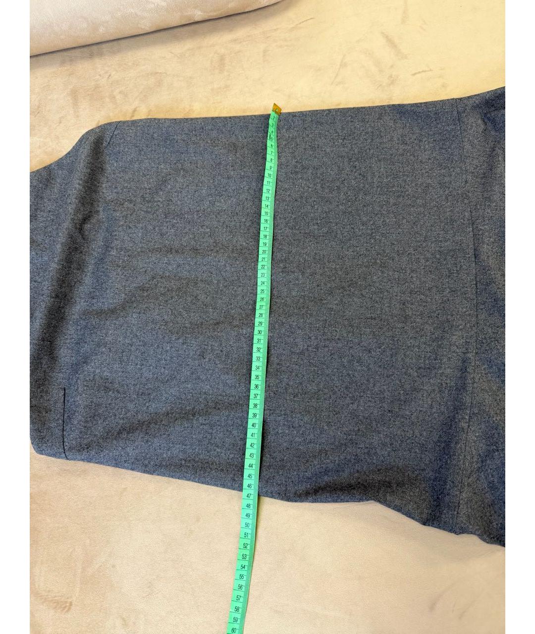 BRUNELLO CUCINELLI Серый шерстяной сарафан, фото 7
