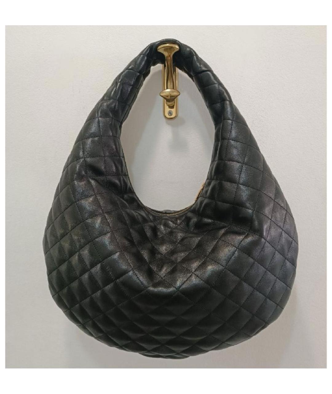 SAINT LAURENT Черная кожаная сумка через плечо, фото 4