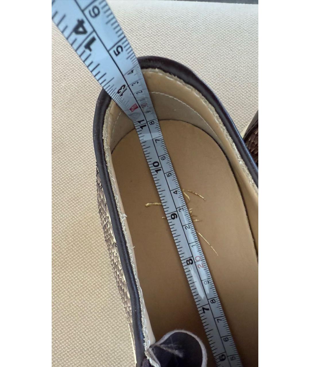 GIUSEPPE ZANOTTI DESIGN Бежевые кожаные эспадрильи, фото 5