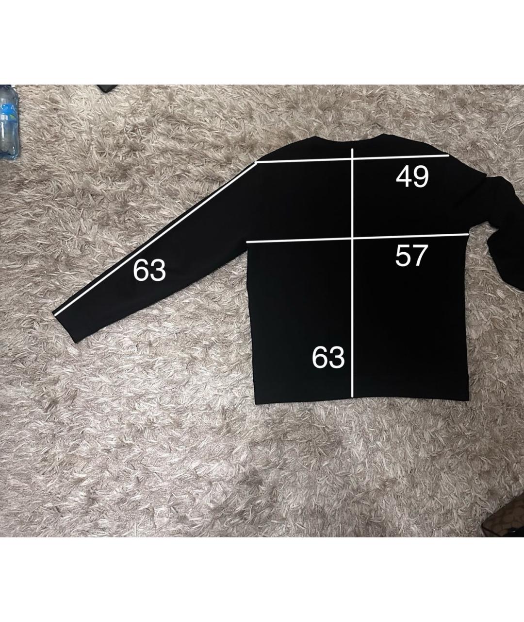 SAINT LAURENT Черный хлопковый джемпер / свитер, фото 4