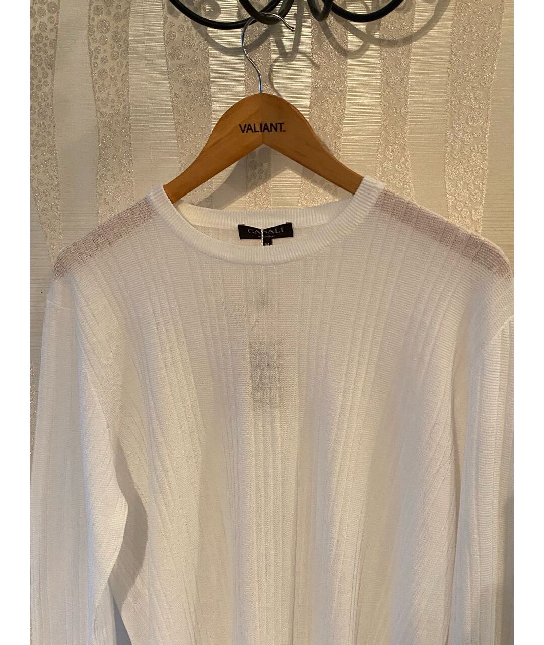 CANALI Белый хлопковый джемпер / свитер, фото 4