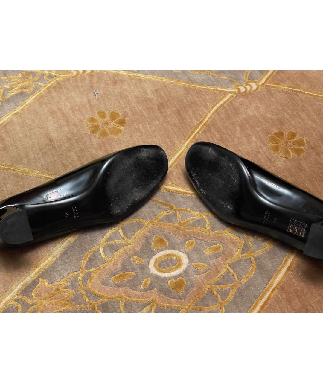 GUCCI Черные туфли из лакированной кожи, фото 4