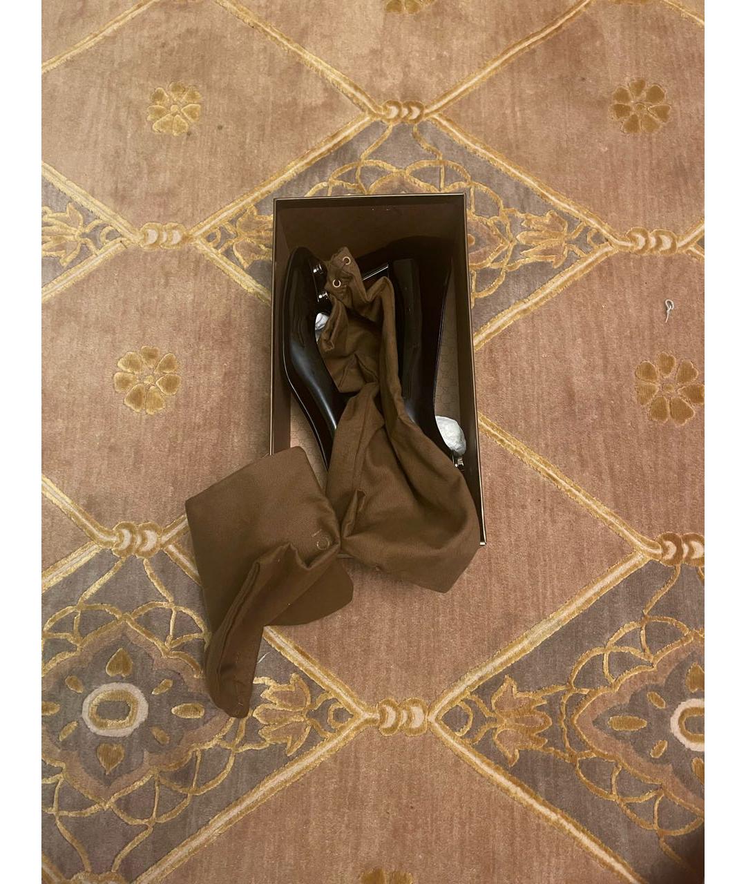 GUCCI Черные туфли из лакированной кожи, фото 5