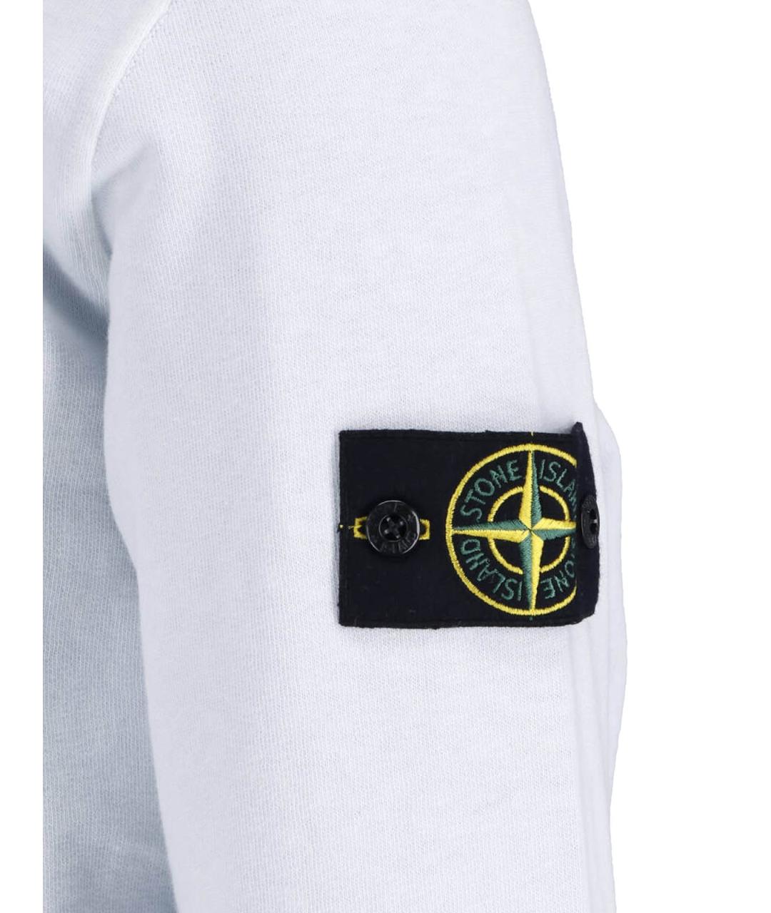STONE ISLAND Серый хлопковый джемпер / свитер, фото 3