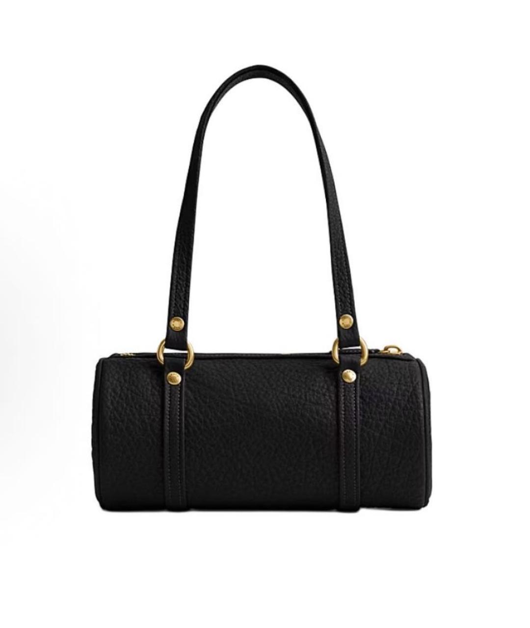 COACH Черная кожаная сумка через плечо, фото 2