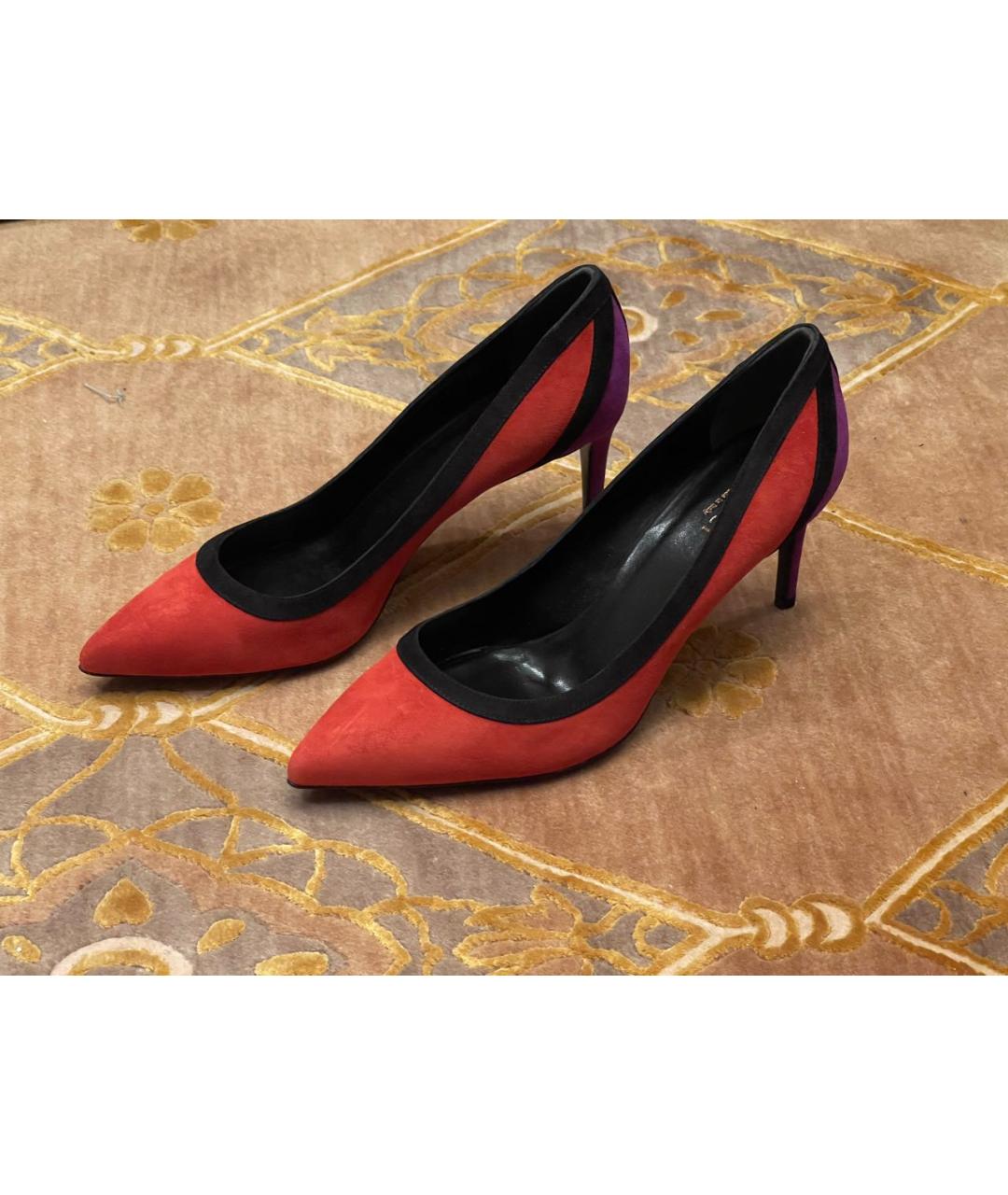 GUCCI Мульти замшевые туфли, фото 7