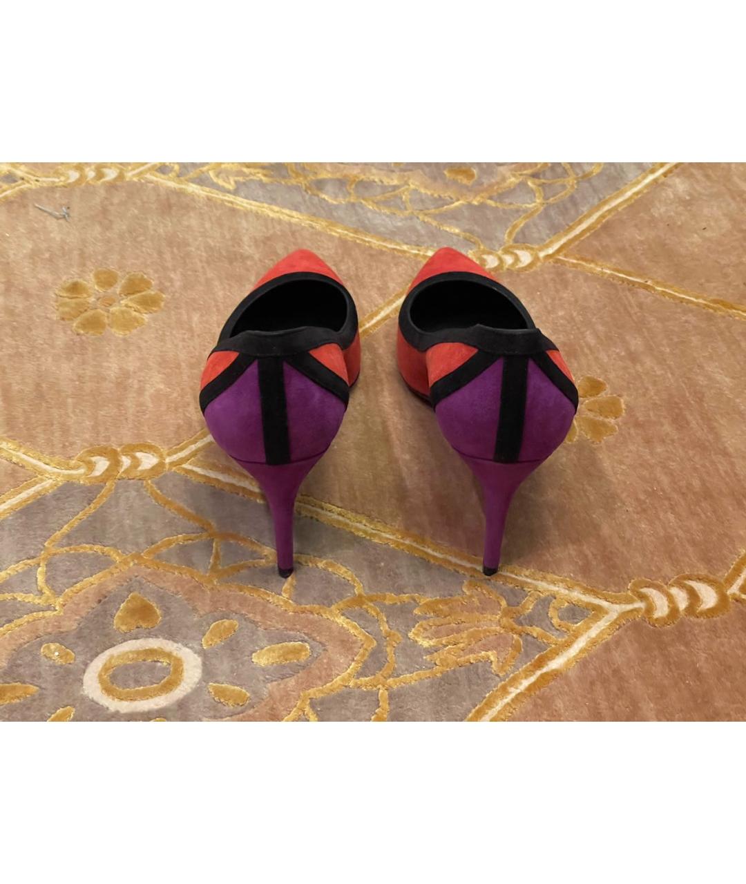 GUCCI Мульти замшевые туфли, фото 4