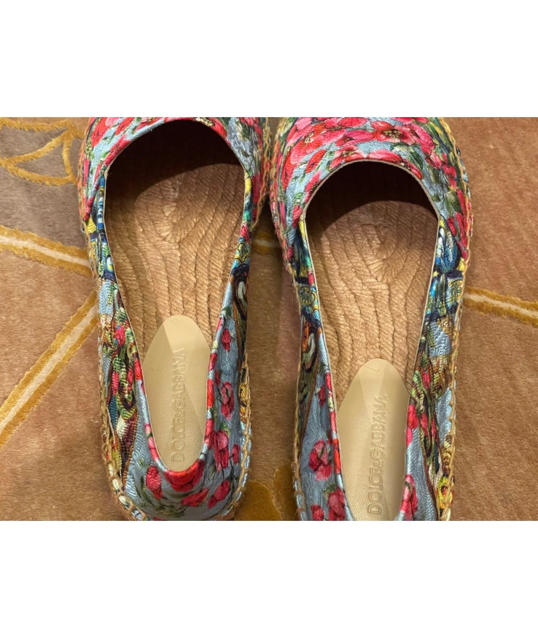 DOLCE&GABBANA Мульти текстильные эспадрильи, фото 4