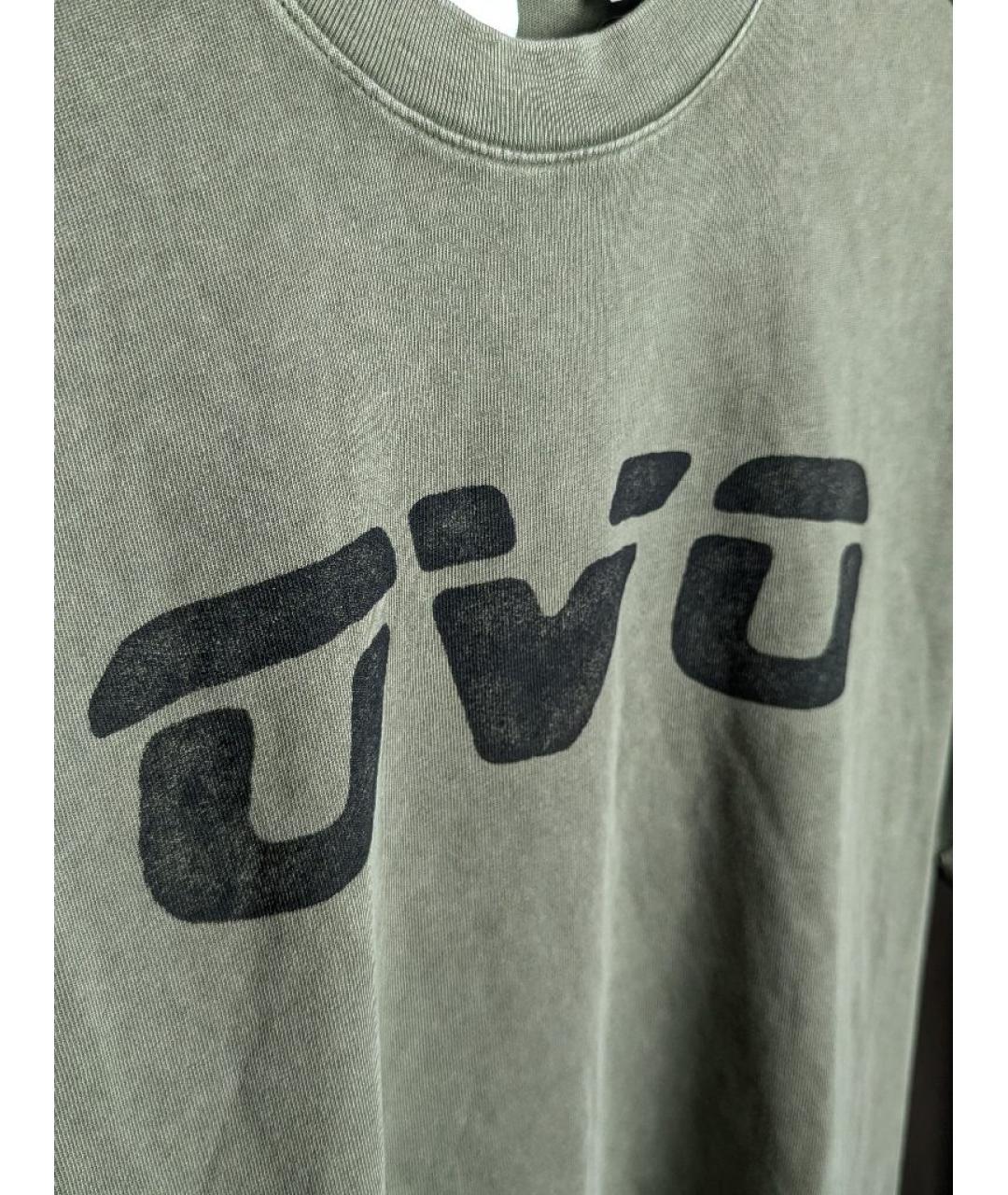 OVO by Drake Хаки хлопковая футболка, фото 3