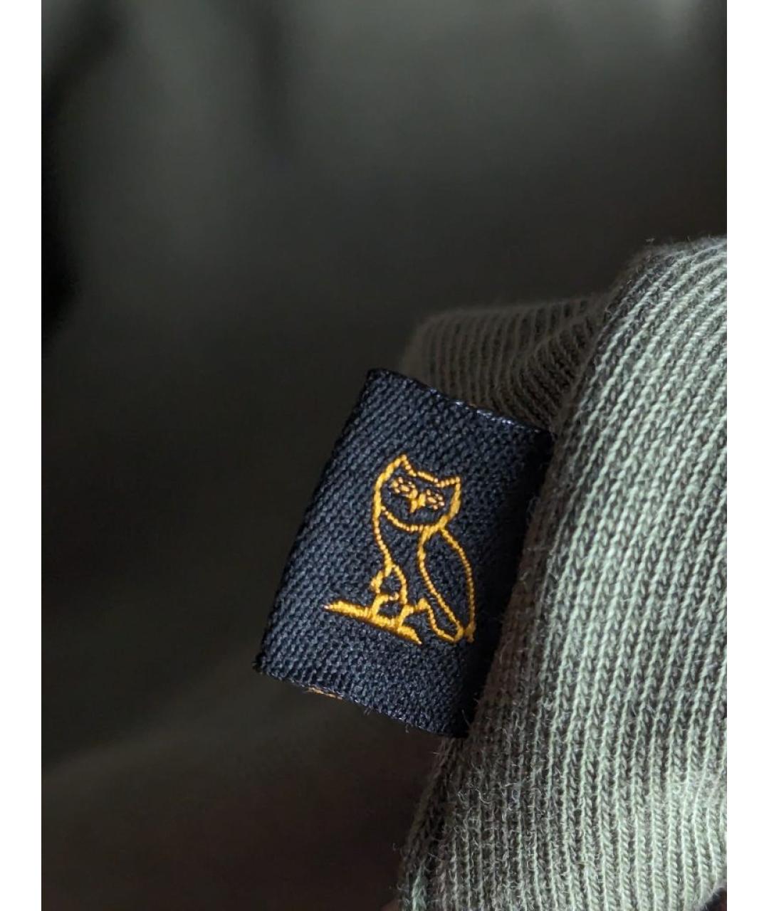 OVO by Drake Хаки хлопковая футболка, фото 7
