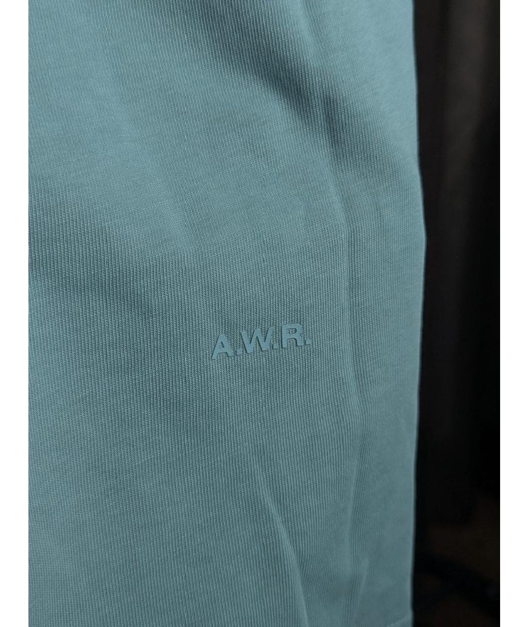 NIKE Бирюзовая хлопковая футболка, фото 6