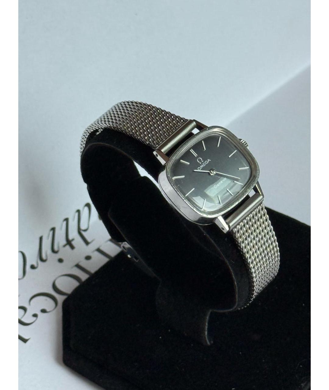 OMEGA Черные часы, фото 8