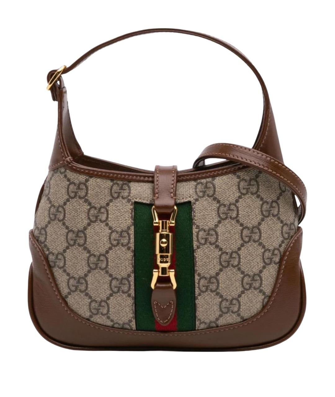 GUCCI Коричневая сумка с короткими ручками, фото 1