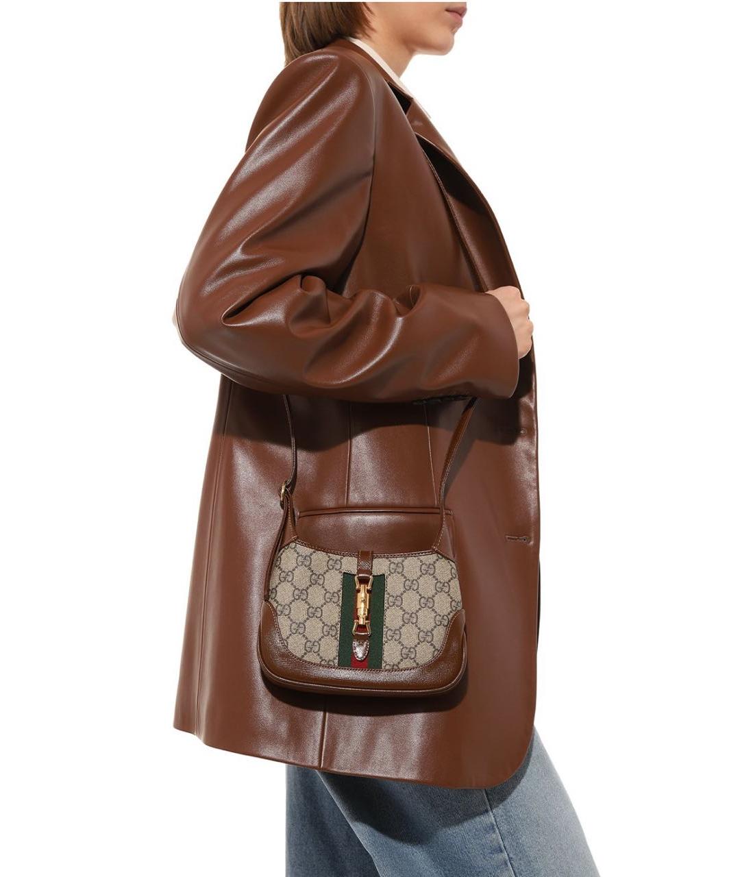 GUCCI Коричневая сумка с короткими ручками, фото 7