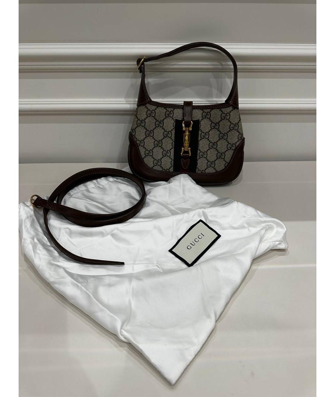 GUCCI Коричневая сумка с короткими ручками, фото 8