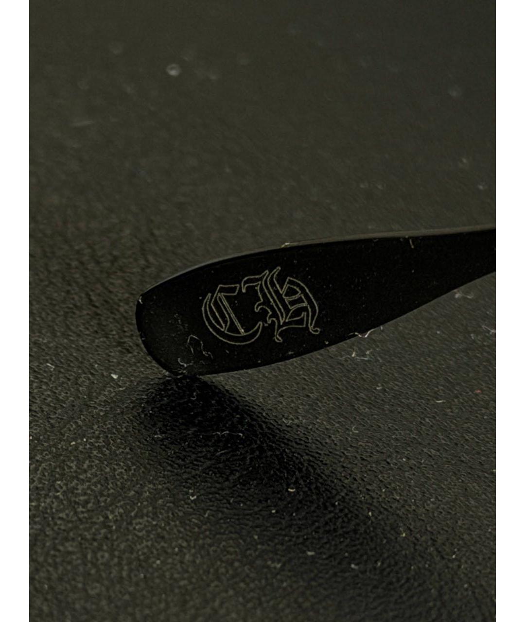 CHROME HEARTS Черные металлические солнцезащитные очки, фото 4
