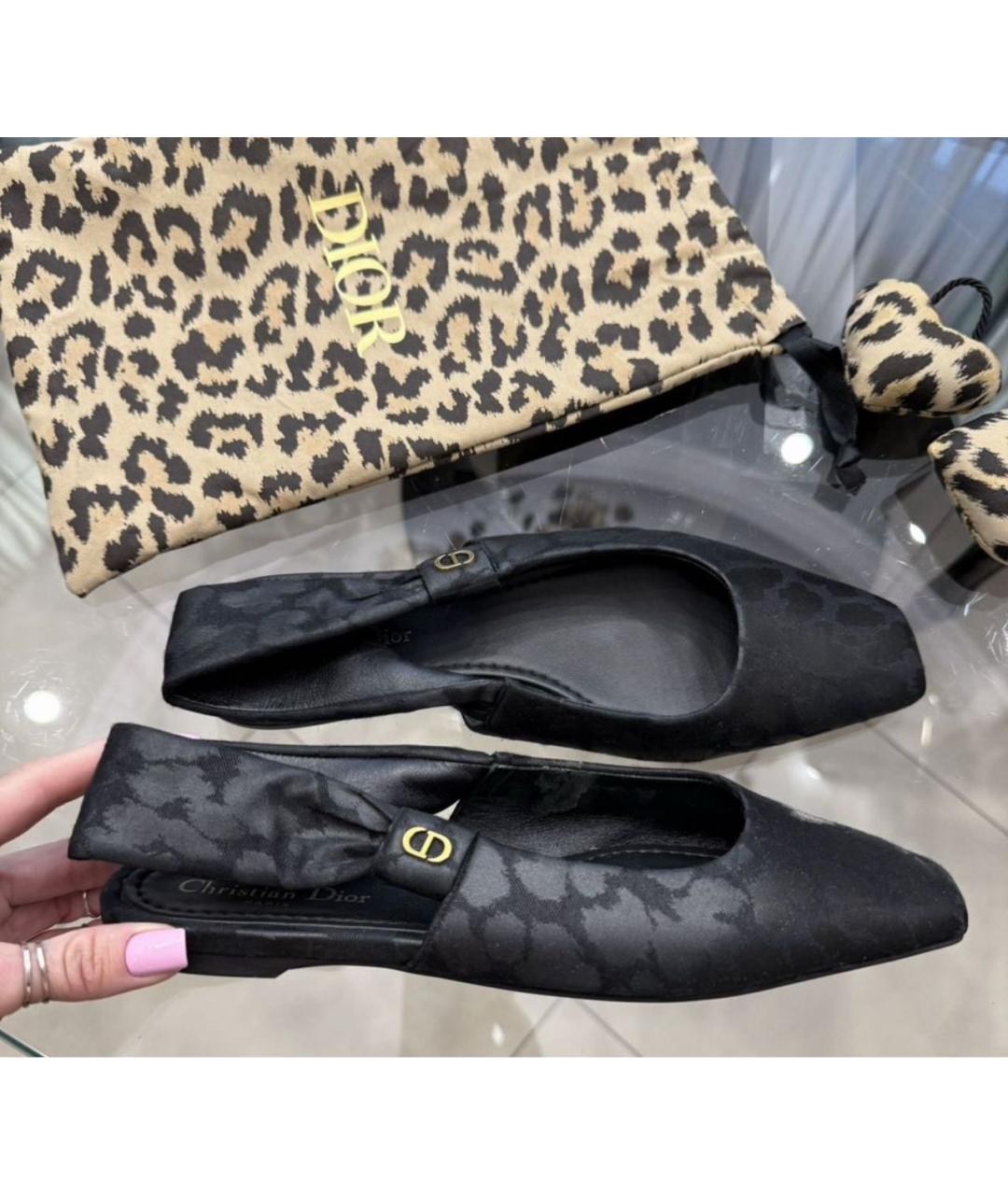 CHRISTIAN DIOR Черные босоножки, фото 5