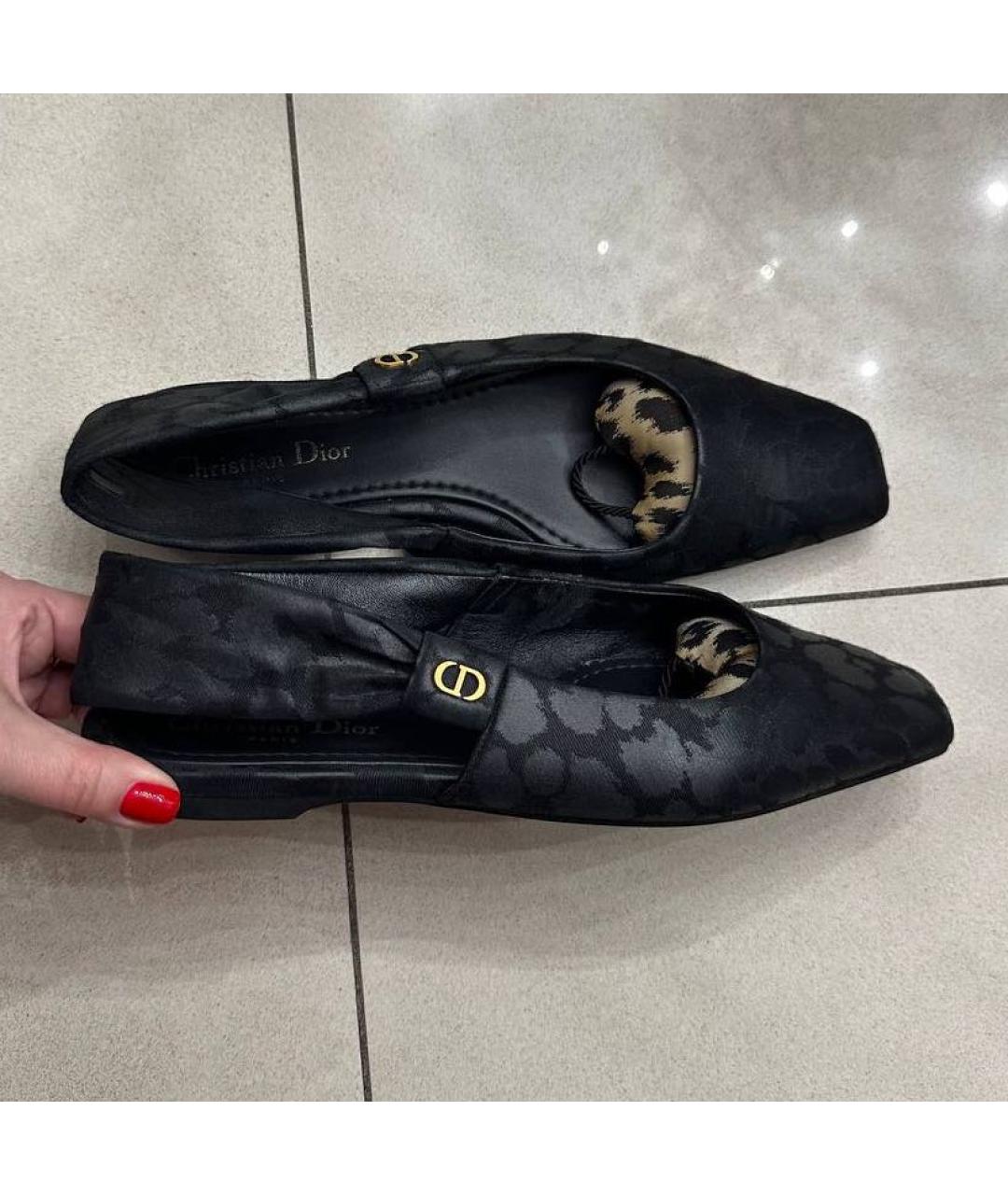 CHRISTIAN DIOR Черные босоножки, фото 2