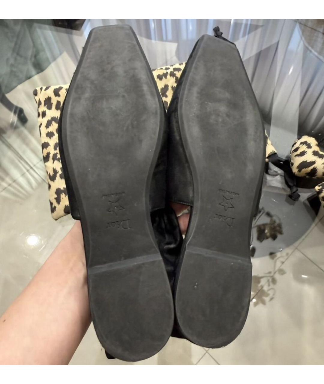 CHRISTIAN DIOR Черные босоножки, фото 6