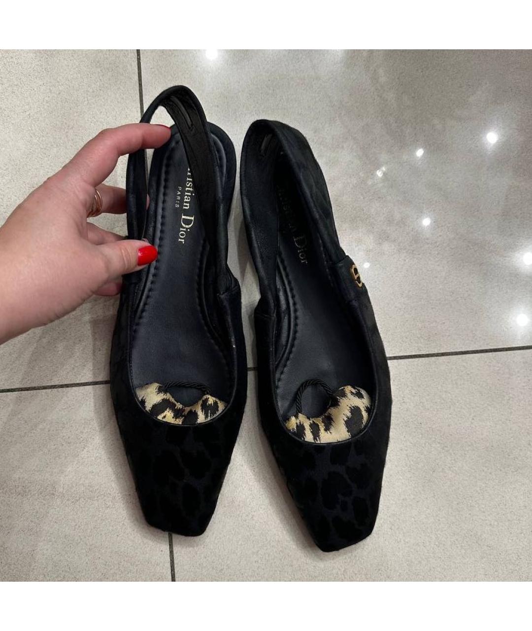 CHRISTIAN DIOR Черные босоножки, фото 3