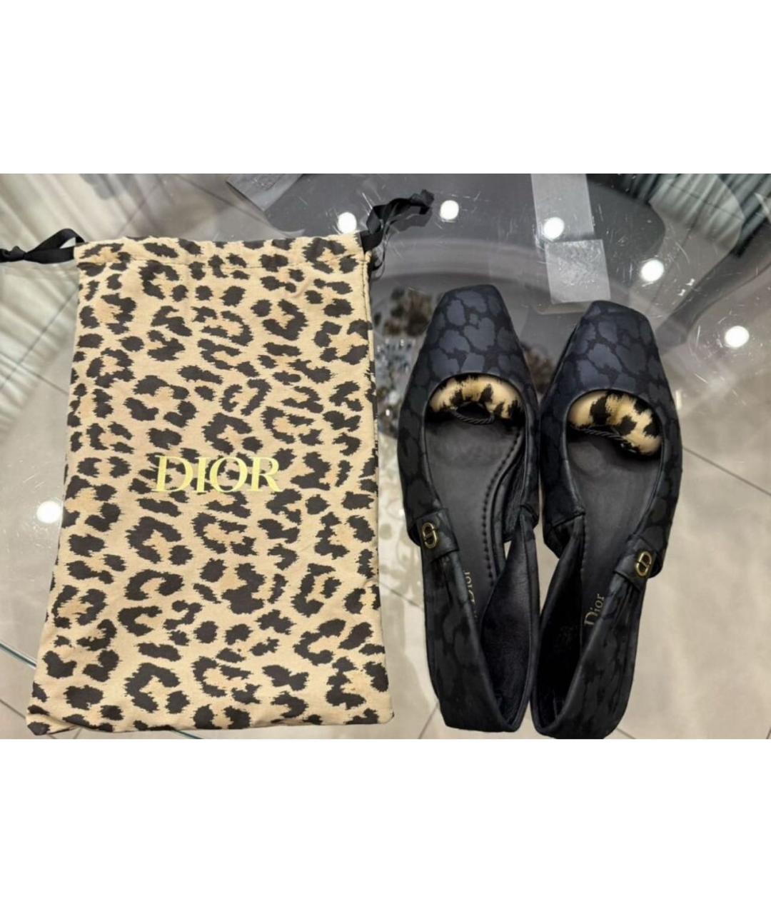 CHRISTIAN DIOR Черные босоножки, фото 8
