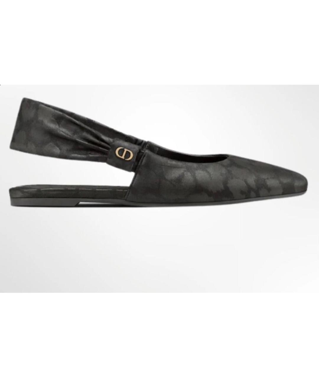 CHRISTIAN DIOR Черные босоножки, фото 9