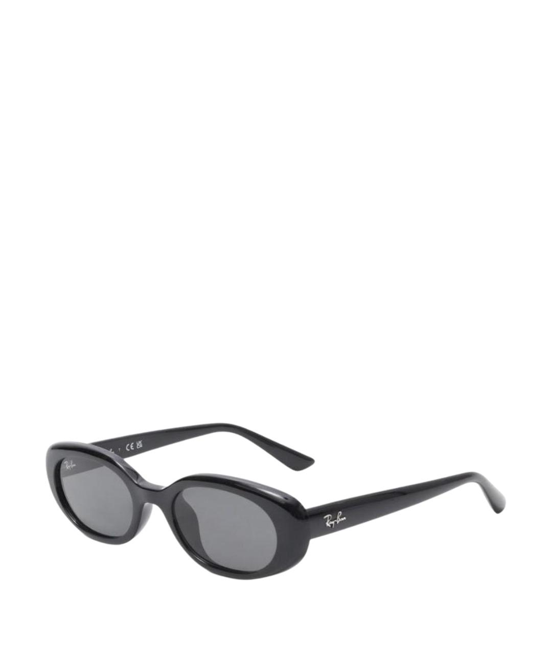 RAY BAN Черные пластиковые солнцезащитные очки, фото 1