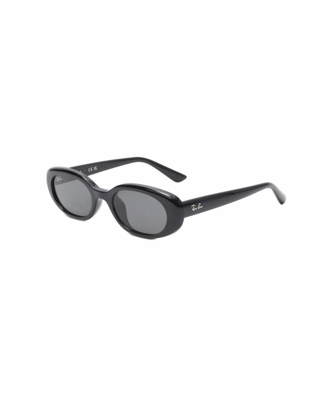 RAY BAN Черные пластиковые солнцезащитные очки, фото 4