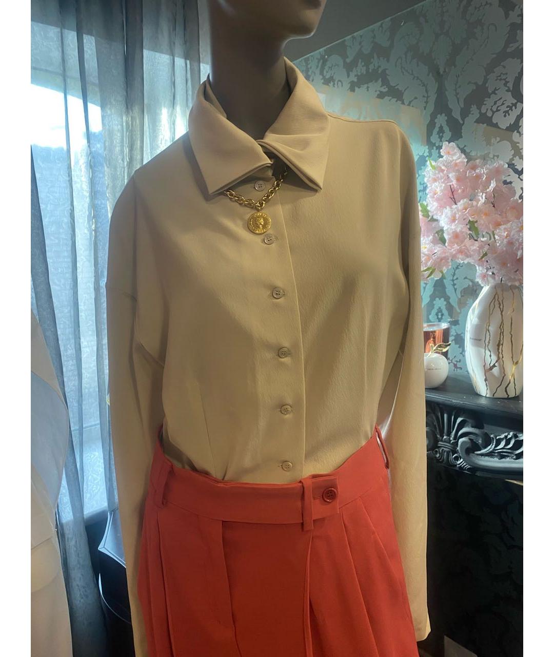 ALBERTA FERRETTI Бежевая блузы, фото 4