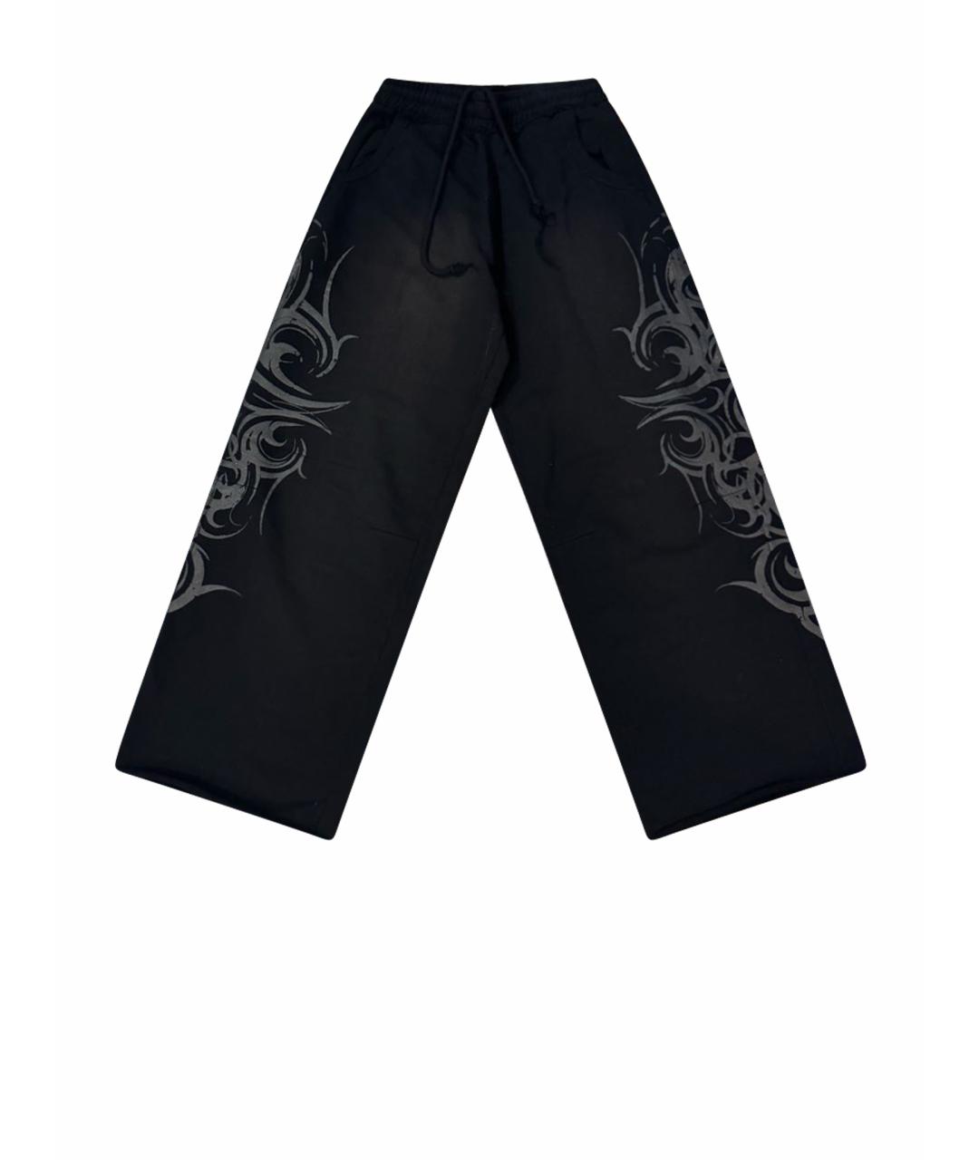 JADED LONDON Черные хлопковые повседневные брюки, фото 1