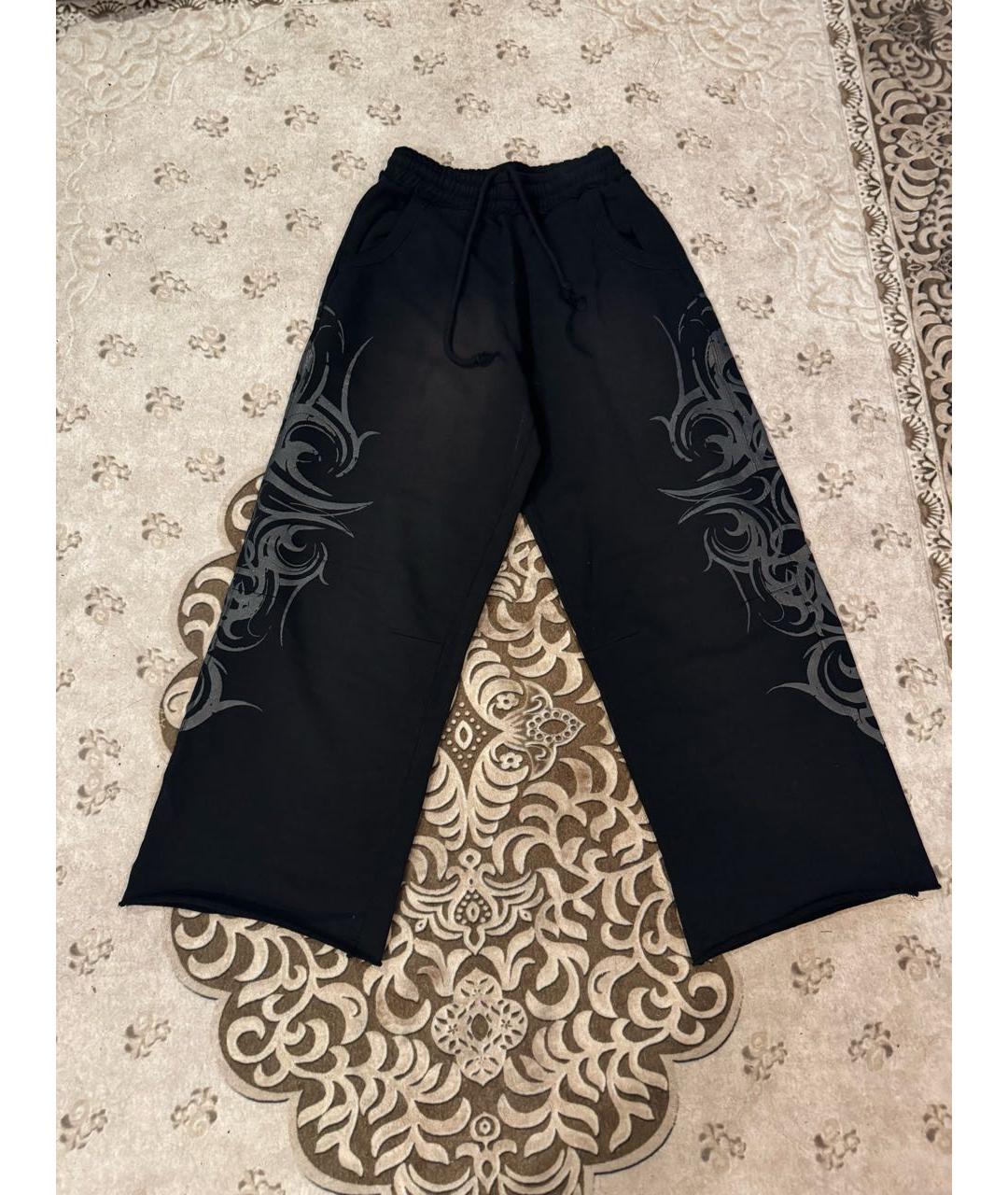 JADED LONDON Черные хлопковые повседневные брюки, фото 6