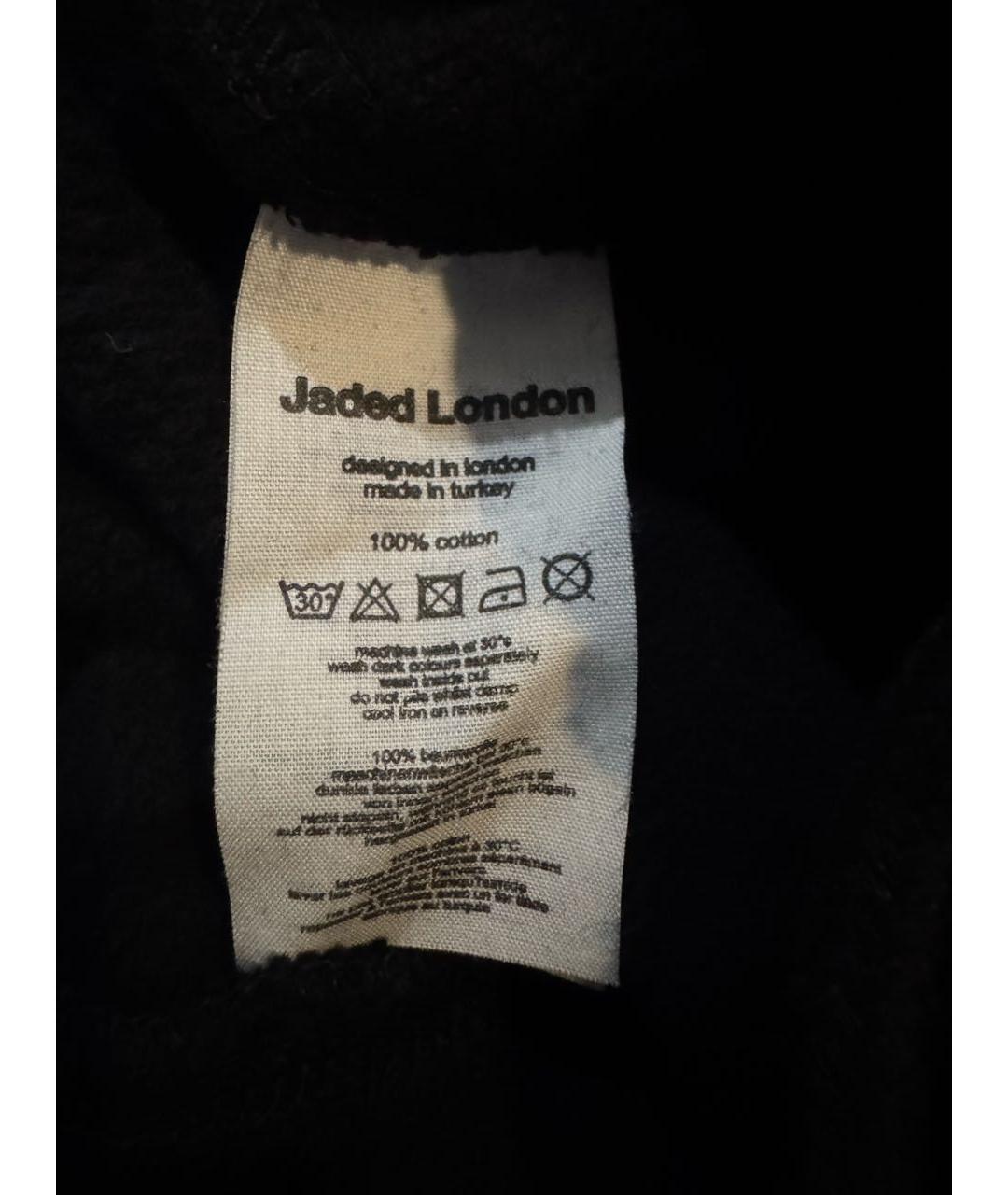 JADED LONDON Черные хлопковые повседневные брюки, фото 3