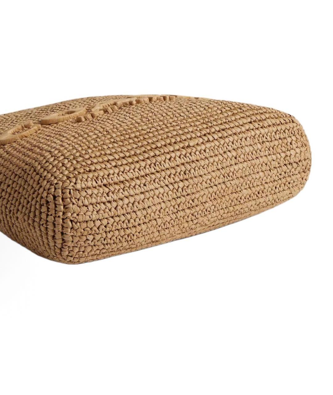 COACH Коричневая пелетеная сумка через плечо, фото 5